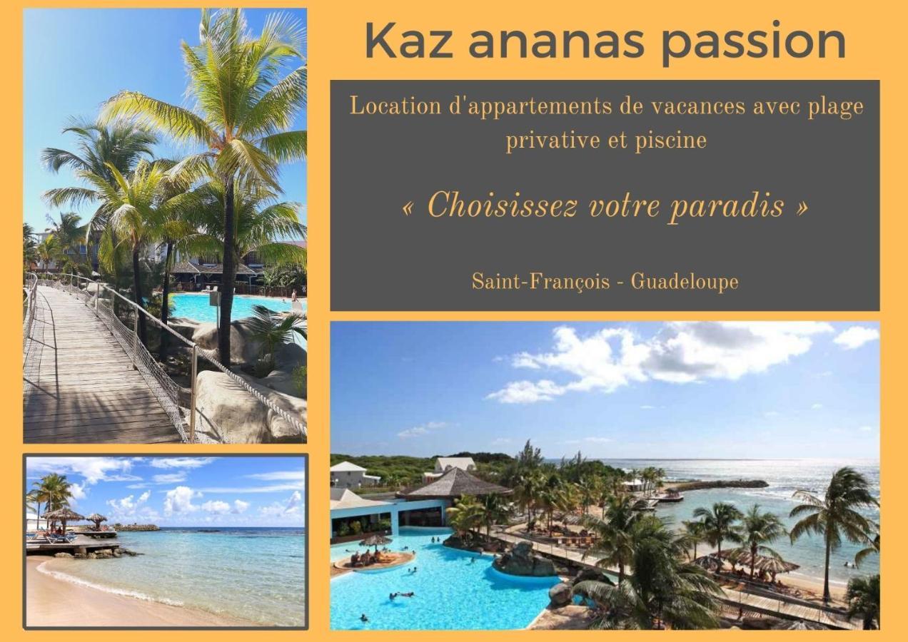 F3 _ Kaz Ananas Passion Au Manganao Apartamento Saint-Francois  Exterior foto